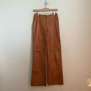 Bagatelle Tan Wide Leg Leather‎ Pants Size 6
